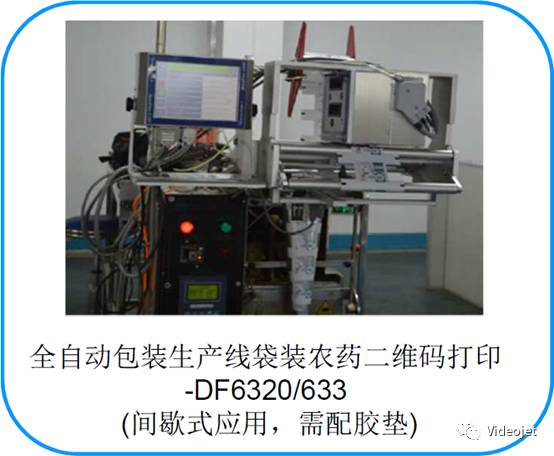 药品包装线上的DF6320或DF6330二维码打印装备